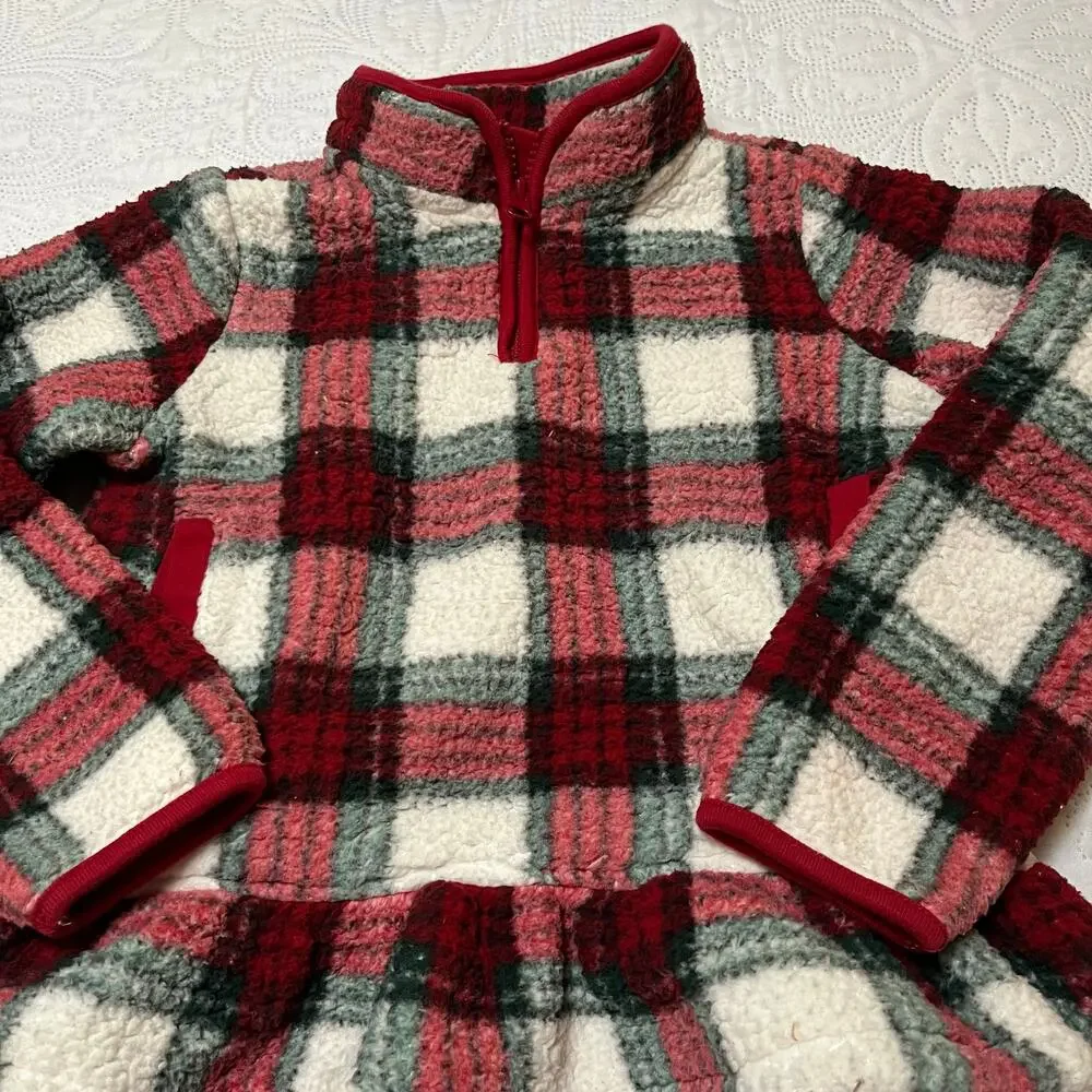 Gymboree Sherpa Fleece Peplum Sweatshirt Size 6